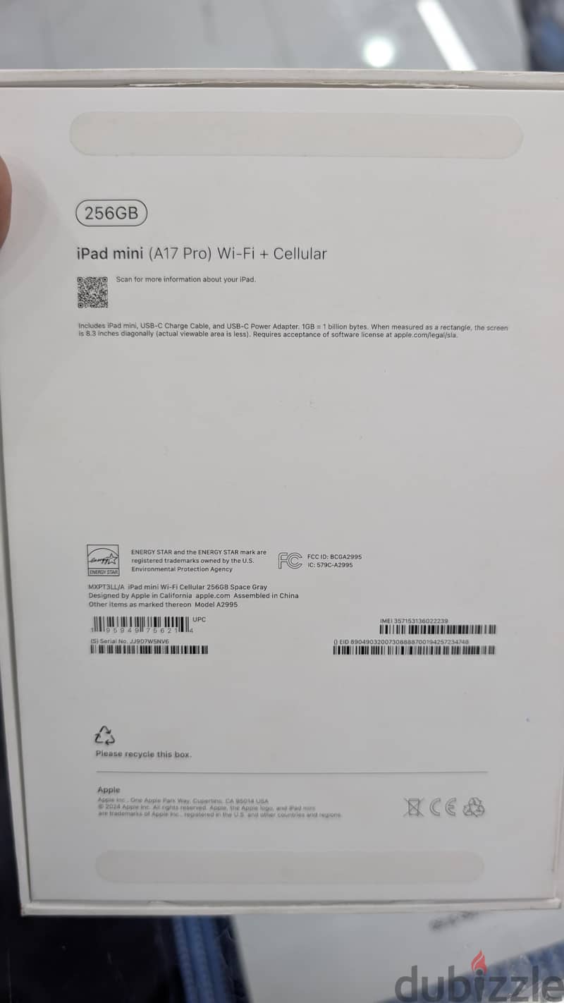 Apple ipad mini A17 pro Cellular 11