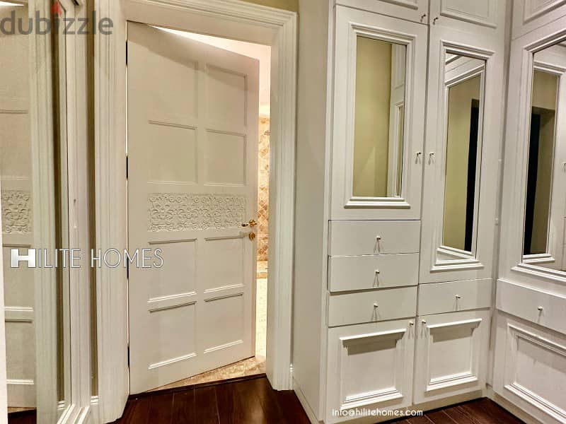 Seaview Furnished 3-Bedroom Floor with Private Pool in Salmiya 11
