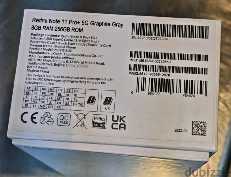 Redmi note 11 pro plus 5g 8/256 GB  Like new 7