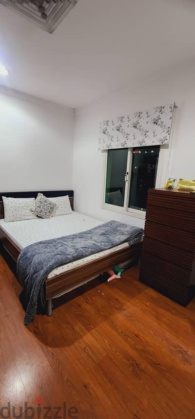double bed with mattress
