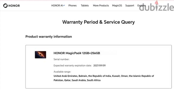HONOR MagicPad 4 (256GB/12GB RAM) Like New with Warranty & Extras