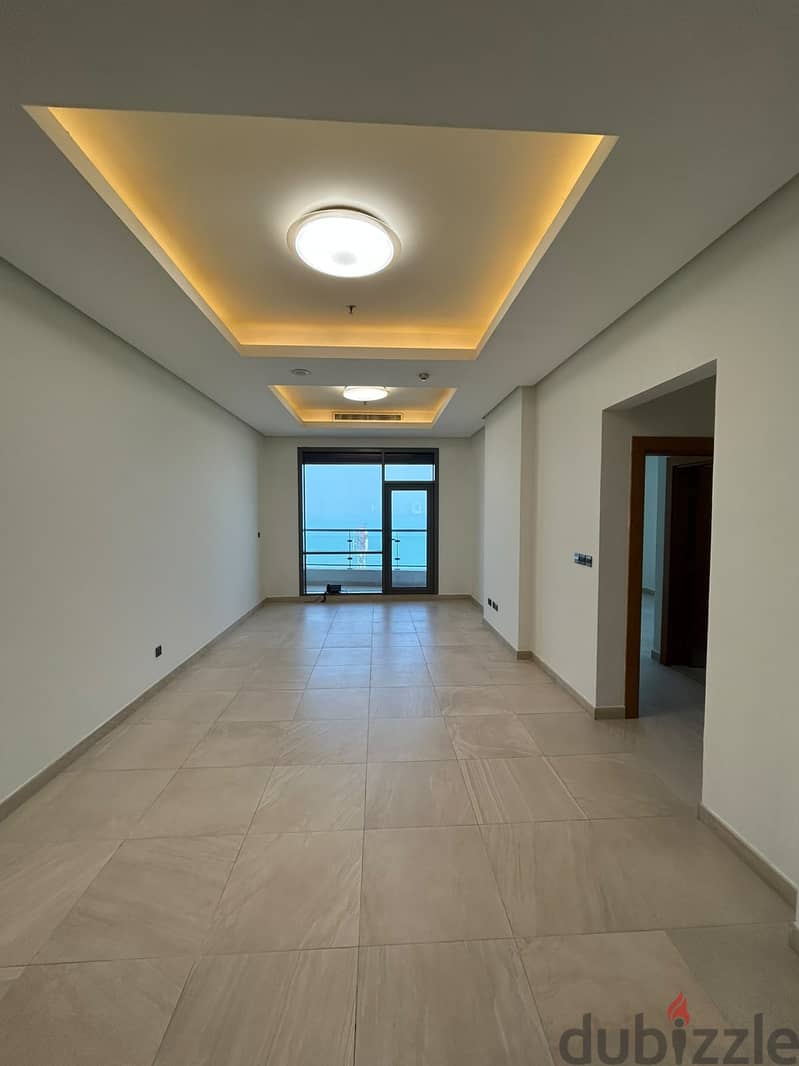Semi-furnished apartment with a sea view for rent in Salmiya. 1