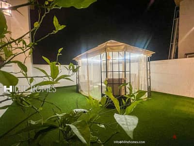 Brand new Two bedroom floor with spacious Roof top for rent in Mishref