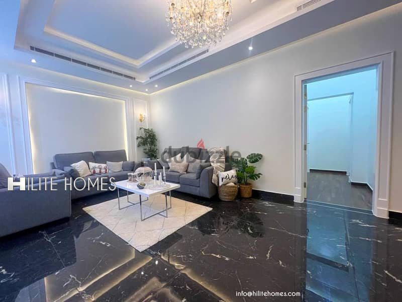 Brand new Two bedroom floor with spacious Roof top for rent in Mishref 3