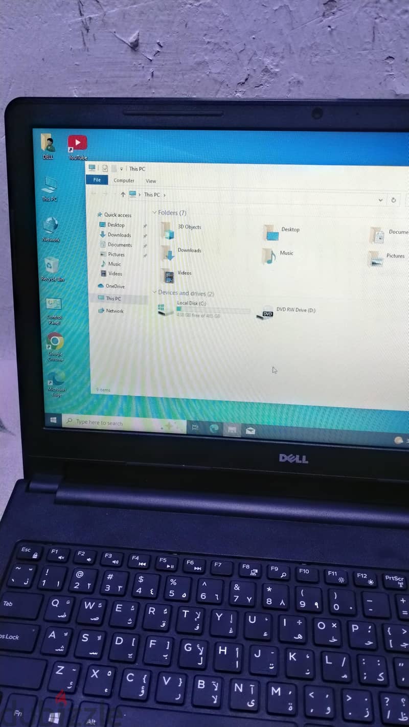 laptop core i3 5 generation ram 4 GB hard 500 GB new battery 2
