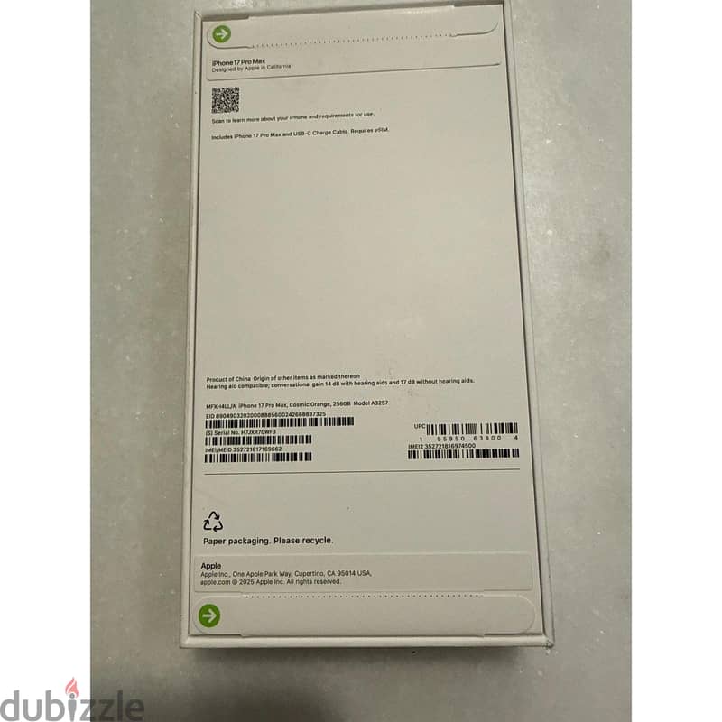 Apple - iPhone 17 pro max 256gb Brand new sealed with warranty 1