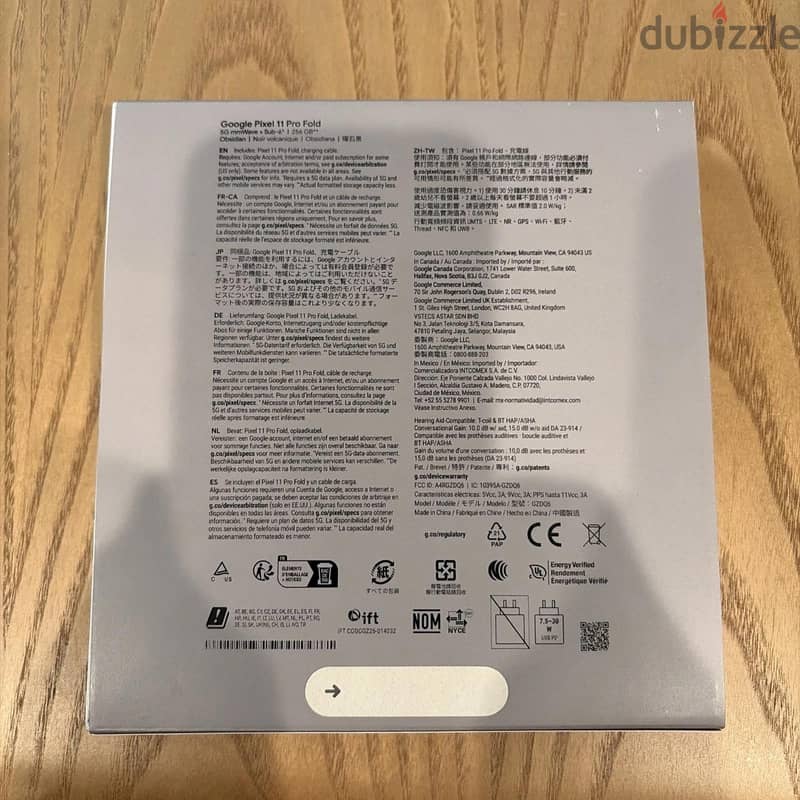 Google Pixel 11 Pro Fold 256gb Original brand new sealed unlocked 1