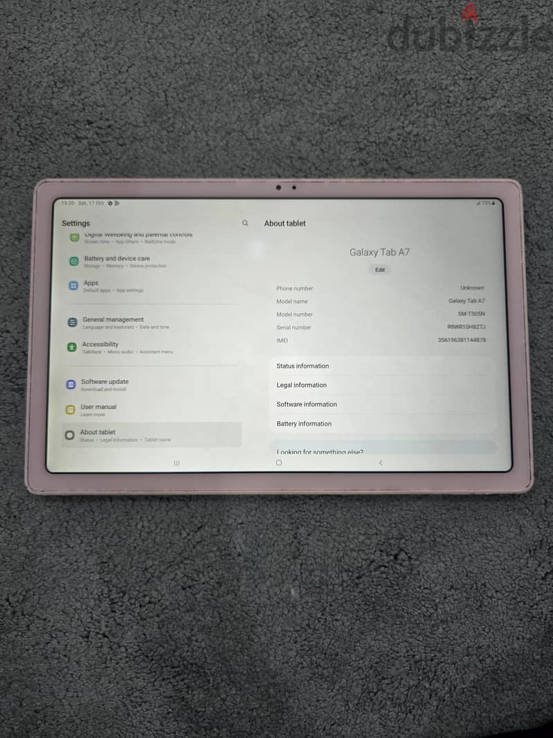 Samsung tab a7 10.4 inches الجهاز يعمل بشكل ممتاز 7