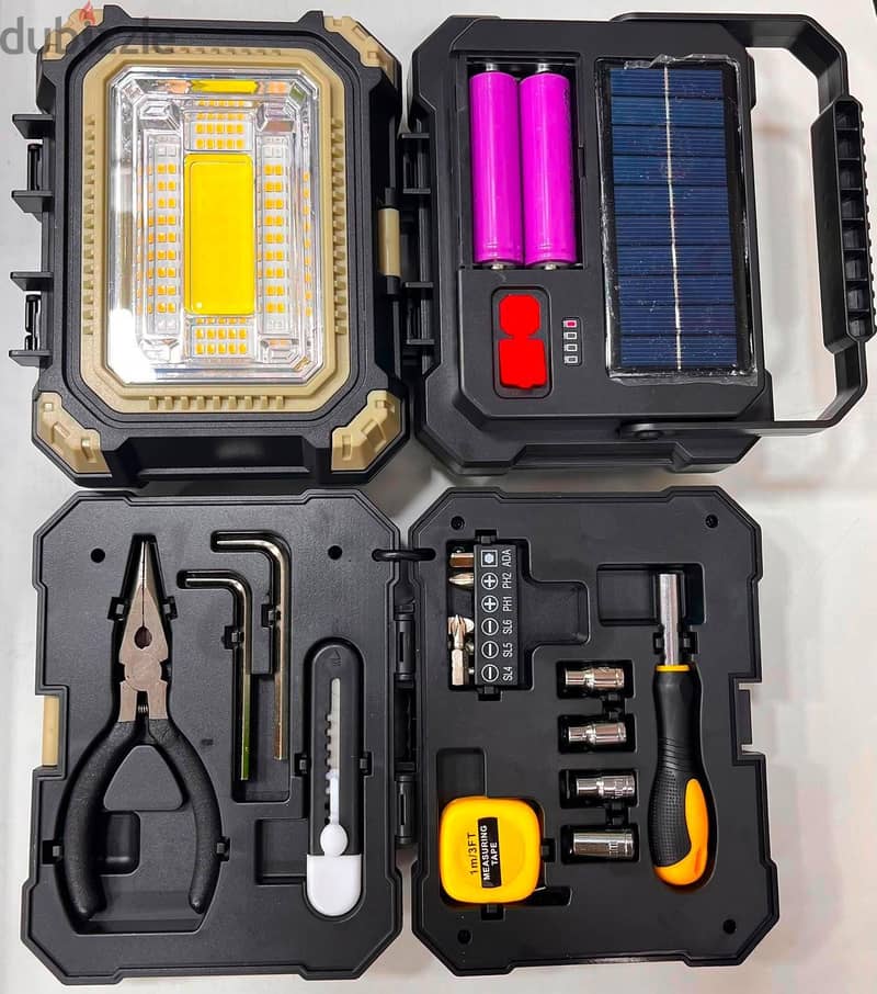 Solar Camping Light with Toolbox 2