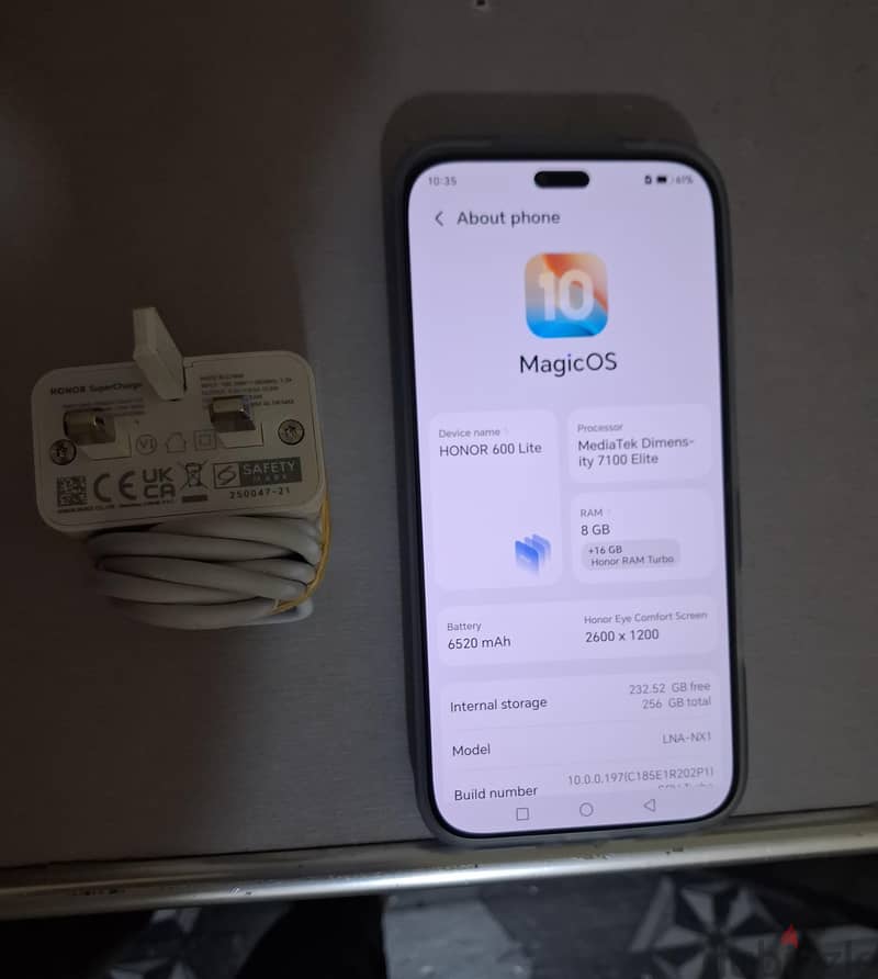 Honor 600 Lite  5G with 8gb ram 256gb 1 year warranty 2