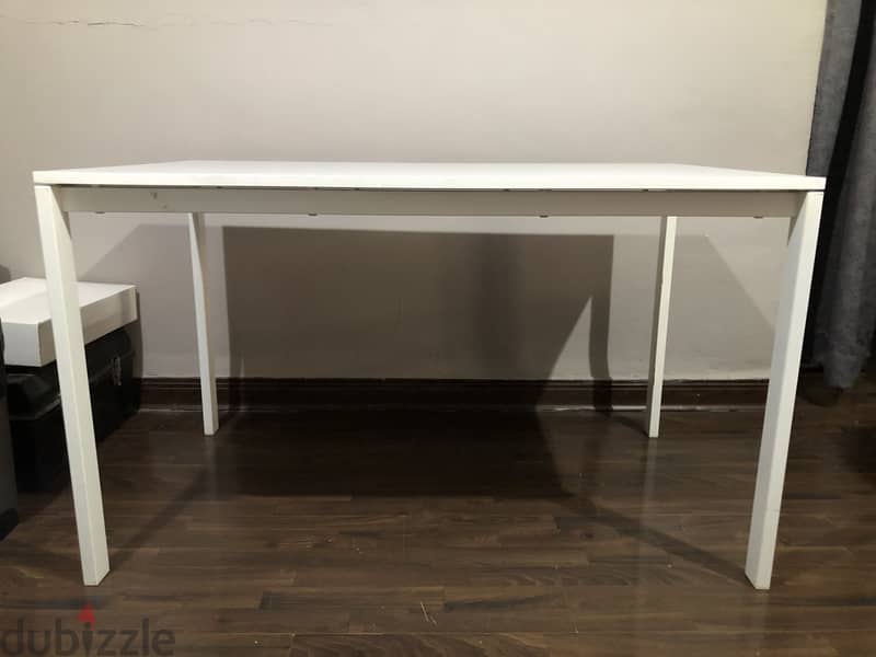 IKEA White Table with Chairs 1