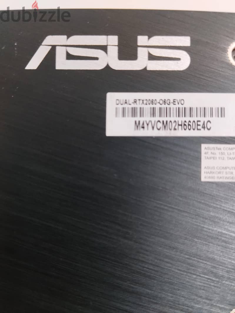 NVIDIA ASUS RTX 2060 CLEAN, LIGHTLY USED, ٢٠٦٠ كرت شاشة نفيديا ايسوس 5