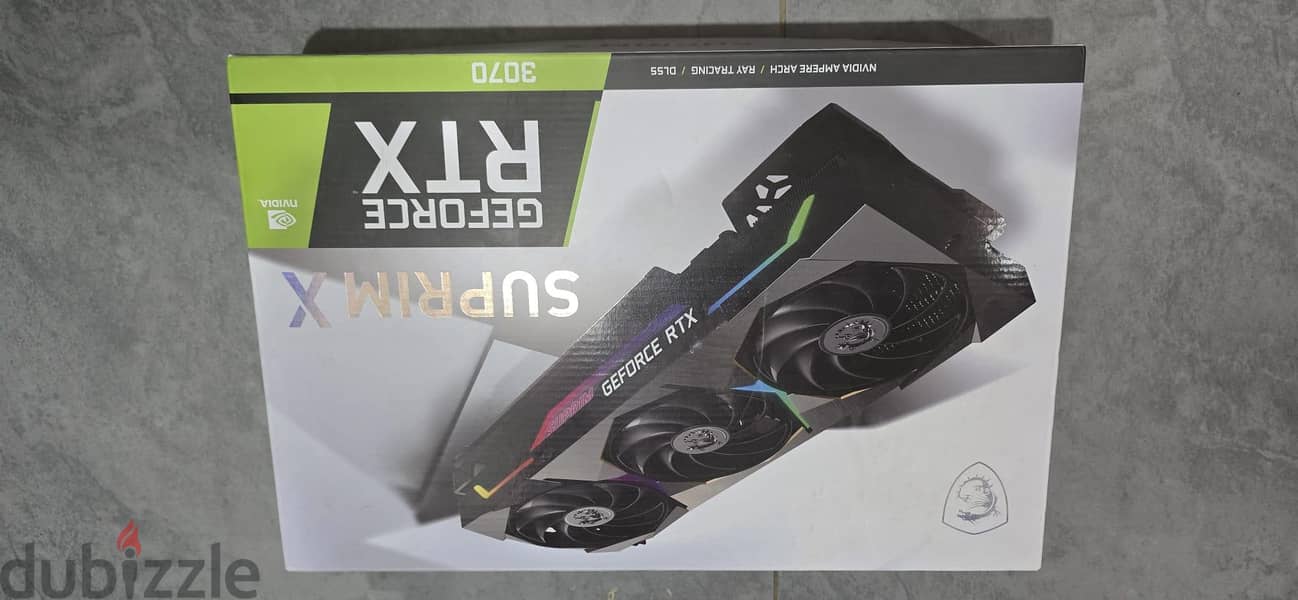 MSI Suprim X RTX 3070 Graphics card Gpu 3