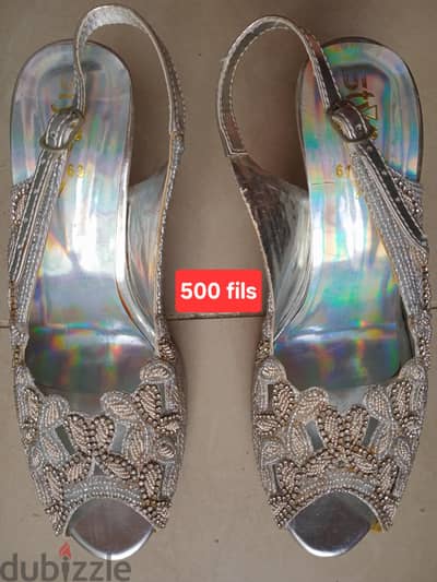 Ladies preloved fancy shoes - both size 37 - used 1-2 times only