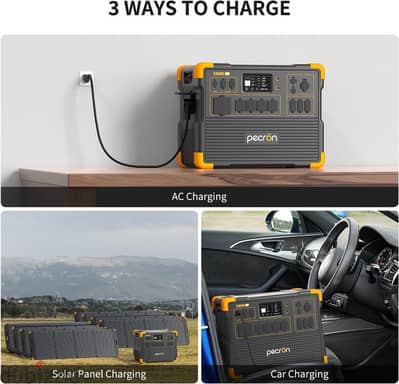 PECRON Two E3600LFP Portable Power Station with 240V Double Voltage
