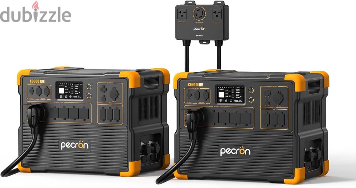 PECRON Two E3600LFP Portable Power Station with 240V Double Voltage 1
