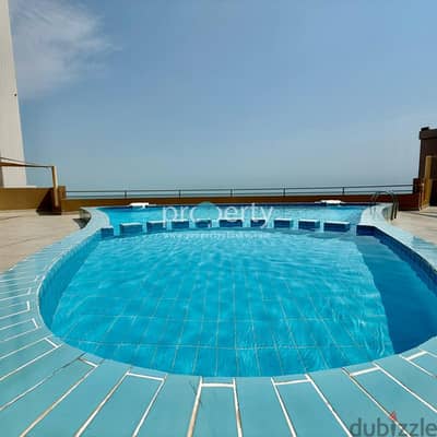 Semi Furnished Three bedroom apartment for rent in salmiya