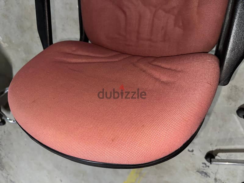 Office Revolving Chair, Maroon fabric finish 3