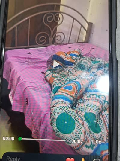 large bed with mattress
