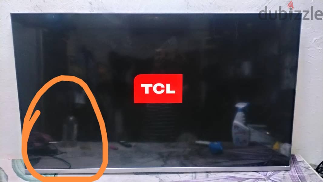 android smart TV 50 inch 4k TCL ( have scratch) 3