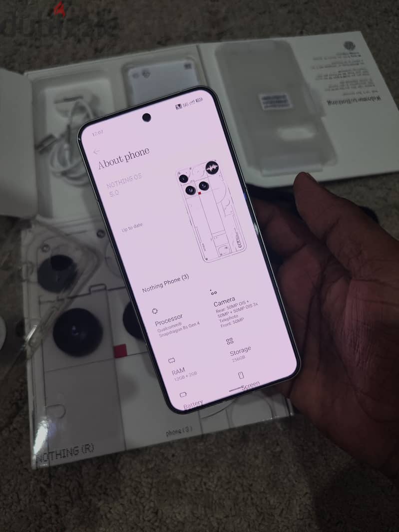 Nothing Phone 3 5g, 12gb ram 256gb memory 1