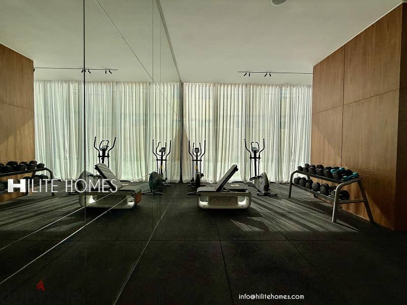 Sea View Two-Bedroom Apartment for Rent in Salmiya 7