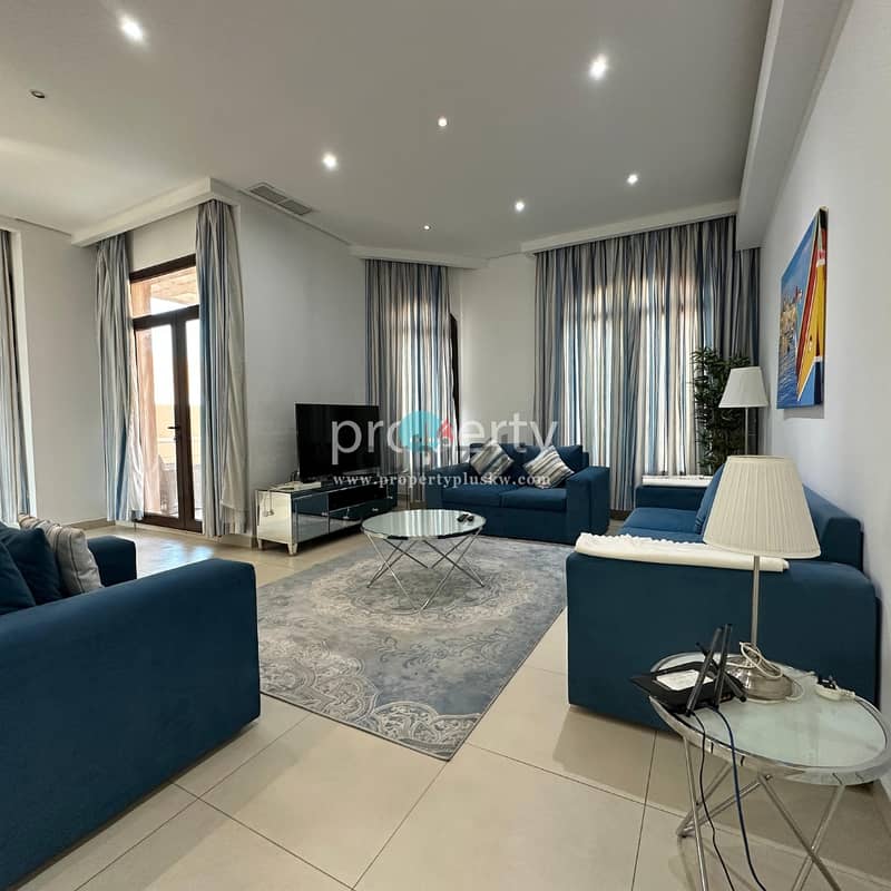 2 Master bedroom furnished apartment for rent in Mahboula 2