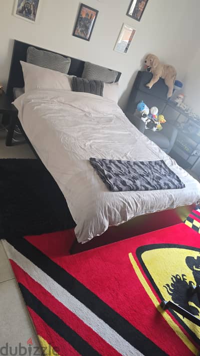 Ikea bed, desk and cube storage