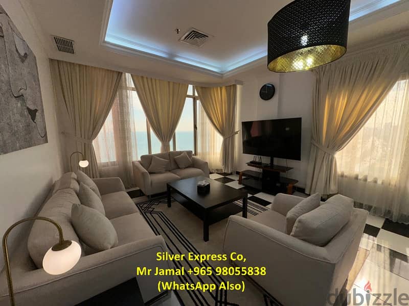 3 Bedroom Furnished Sea View Apartment for Rent in Mangaf. 1