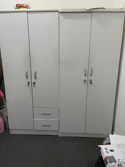 Wardrobes and Kitchen Cabinet with Marble Top
