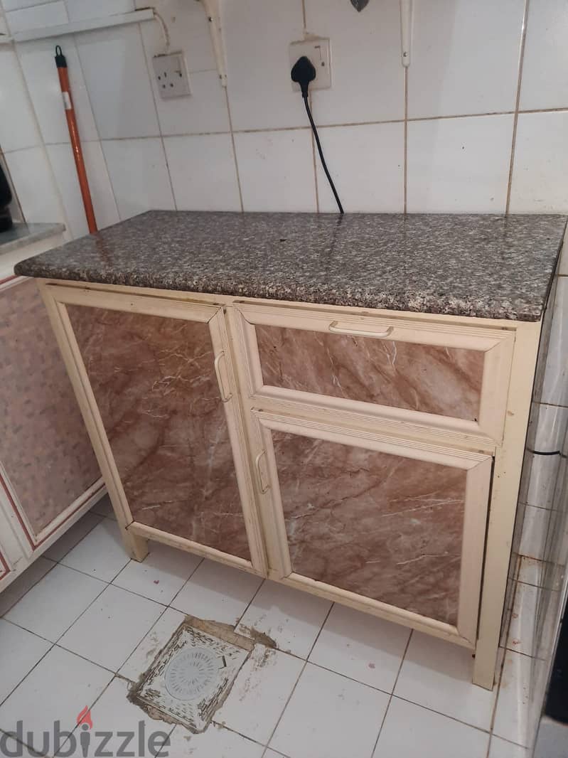 Wardrobes and Kitchen Cabinet with Marble Top 1