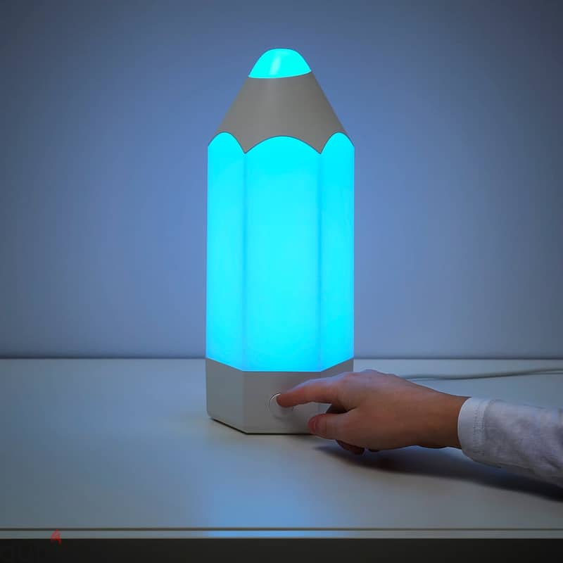 LED table lamp, multicolour, Ikea PELARBOJ 3