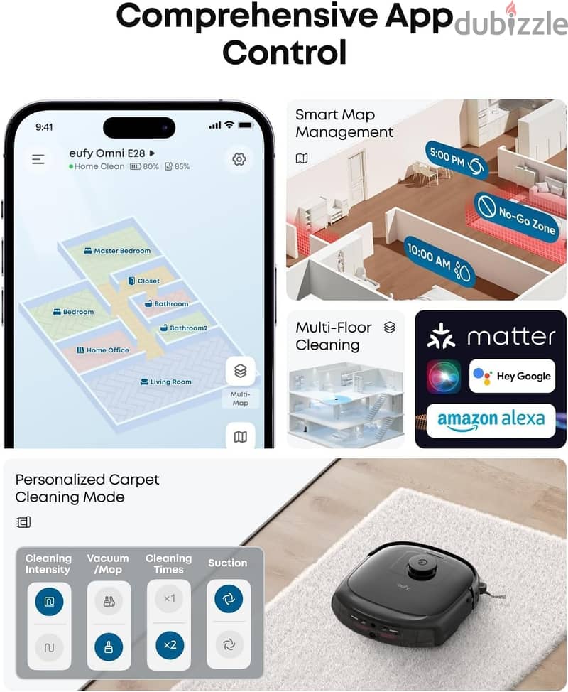 eufy New Robot Vacuum Cleaner With Mop,C28 Omni 5