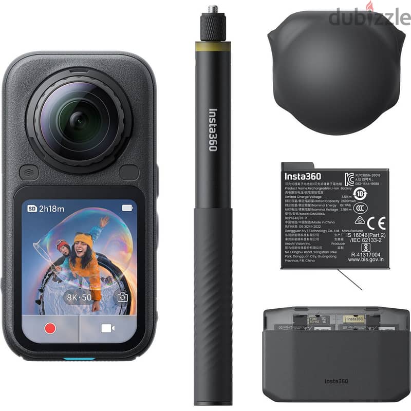 Insta360 X6 8K 360 Action Camera Standard Bundle 20m Waterproof 140min 5