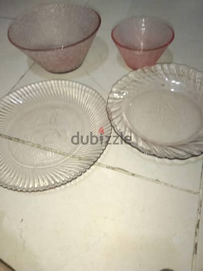 glass plats and bowls