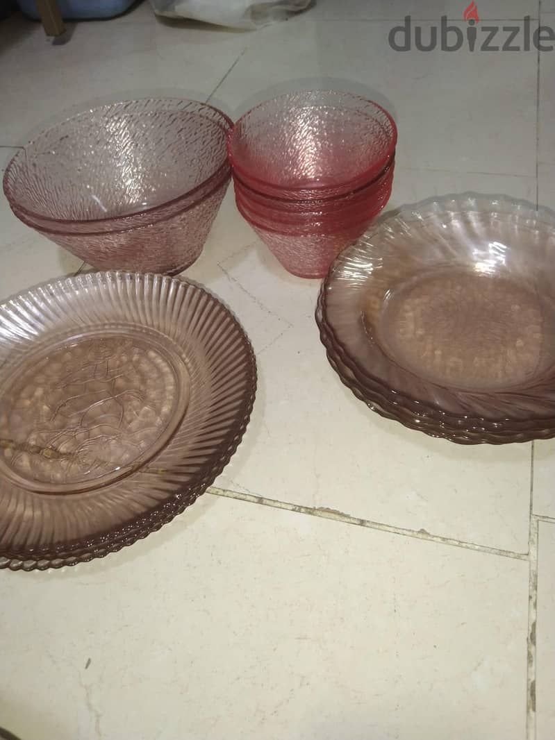 glass plats and bowls 1