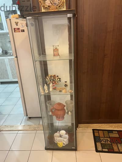Glass showcase from IKEA