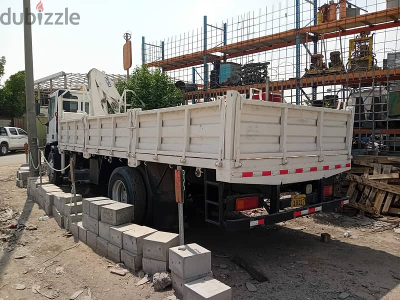 IVECO EuroCargo cargo truck with hydraulic crane. 2
