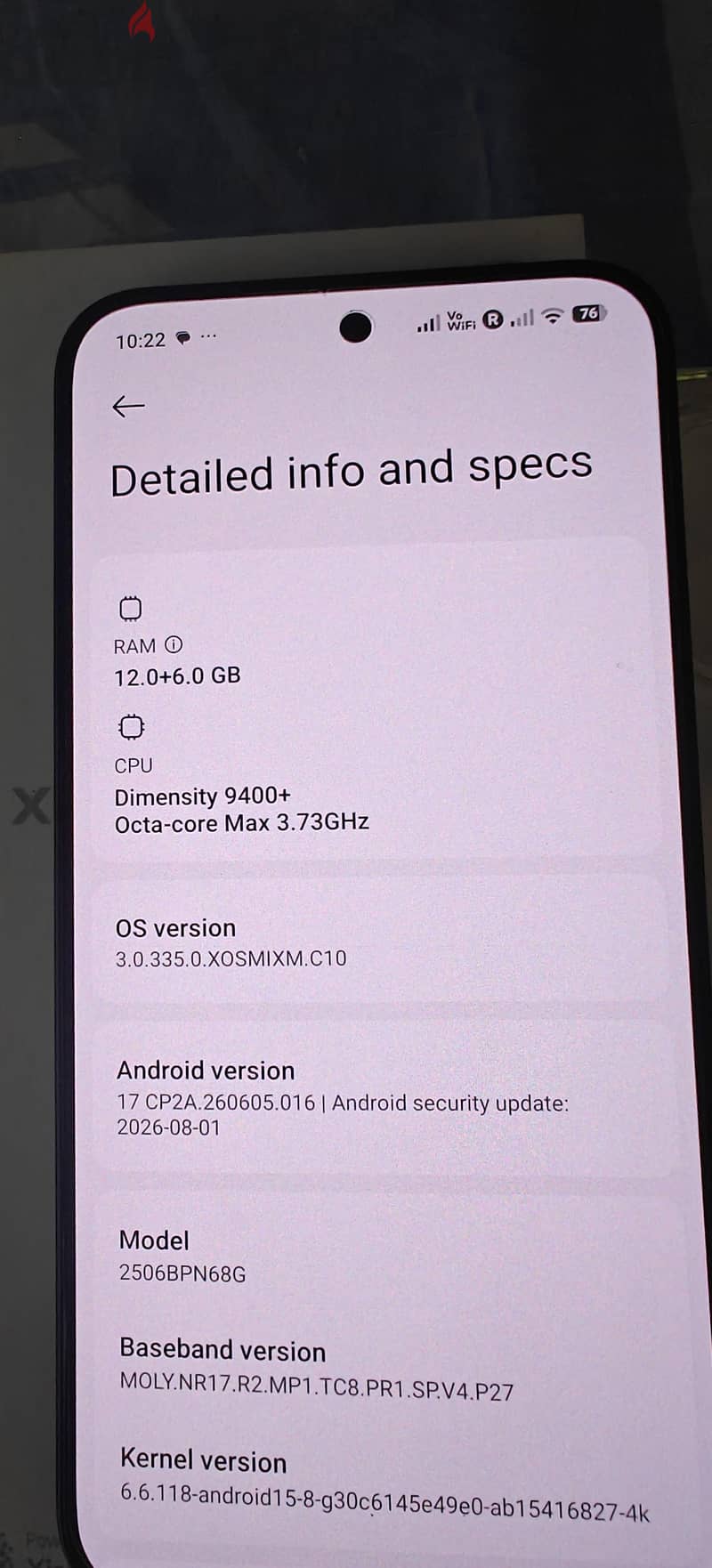 Xiaomi 15T pro ,(12gb 512gb) 7