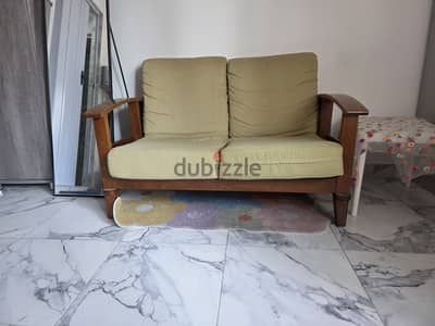 Urgent sale of sofa and mirror stand.