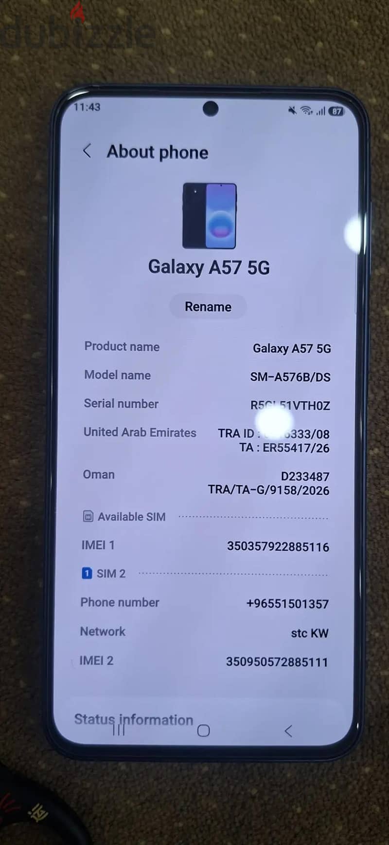 Samsung A57 5g 4