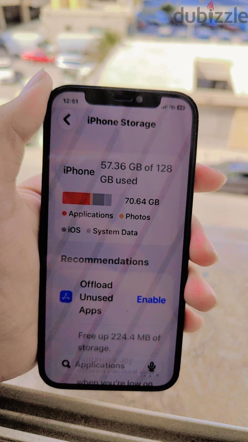 iPhone 12 128 GB STORAGE not open 8