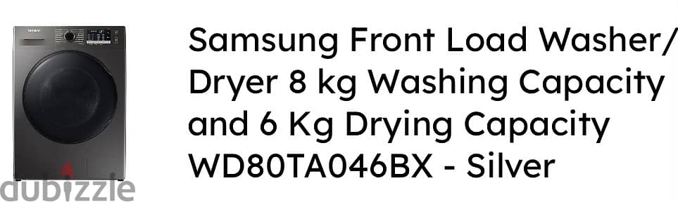 Samsung Washer Dryer (8+6kg) 2