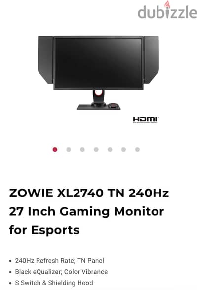 BenQ Zowie XL2746S 271920x1080240Hz05ms