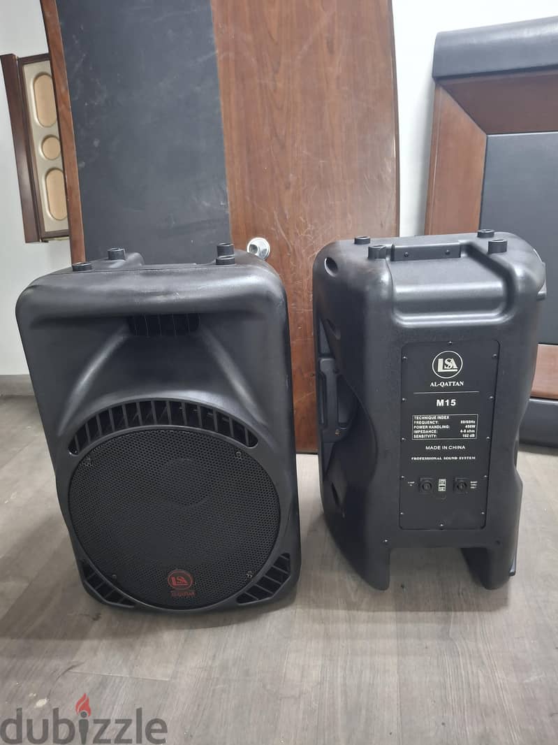AL QATTAN 15 inch pawerd speaker. 900 watts 5