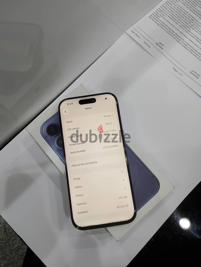iPhone 17pro GB 512 5