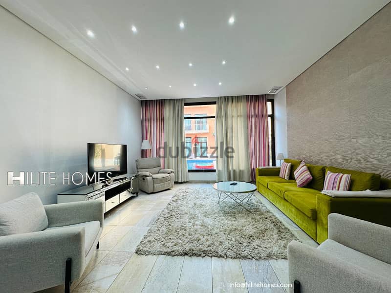 One bedroom furnished apartment for rent in Mahboula 1