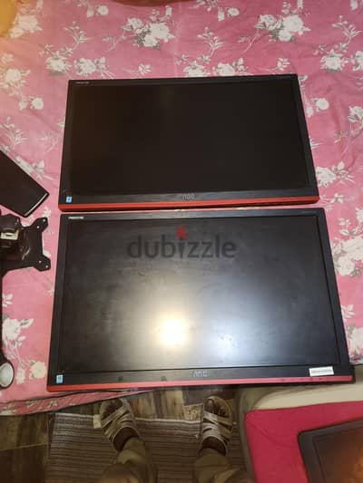 two monitors for sale good condition