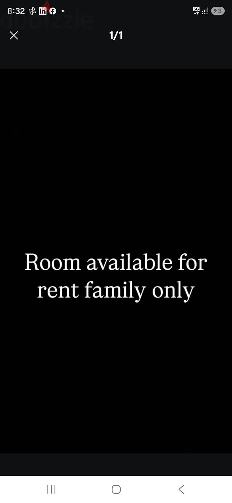 1 Partition room available for family in Jabriya 2