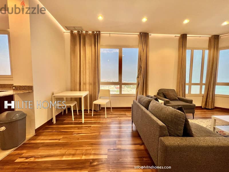 One Bedroom Fully Furnished Sea View Apartment for rent in Fintas 1